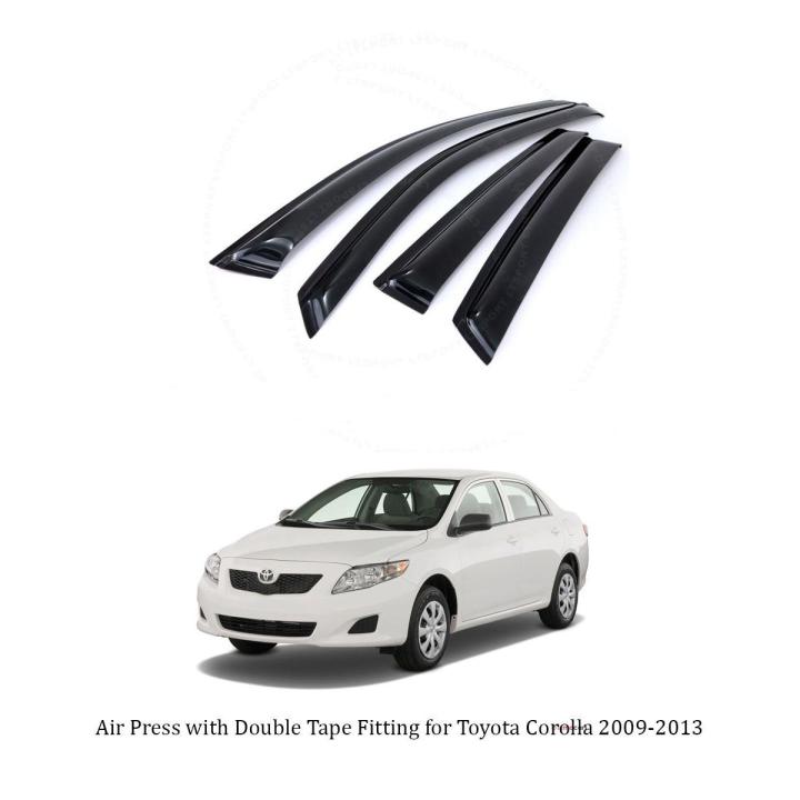 Pack of 4-Air Press With Double Tape For Toyota Corolla 2009 to 2014 Models
