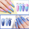 LILYCUTE Thermal Nail Gel Polish 3 Layers Temperature Shiny Color Changing Series Semi Permanent Soak Off UV Nail Gels Polish. 