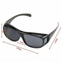 HD Vision Anti Glare Day/Night View Driving Polarized Eyewear Men/Women Sight HD Eyewear Driving Anti Glare UV Protection - Set Of 2. 
