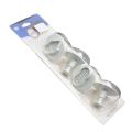 Ice Cream Plunger Fondant and Cookie Cutter 4Pcs Set Plastic. 