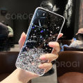 For OPPO A16 / OPPO A54 4G Back Cover Luxury Bling Shining Gold Foil Girls Cases Space Glitter Stars Soft Silicone Mobile Phone Protective Case. 