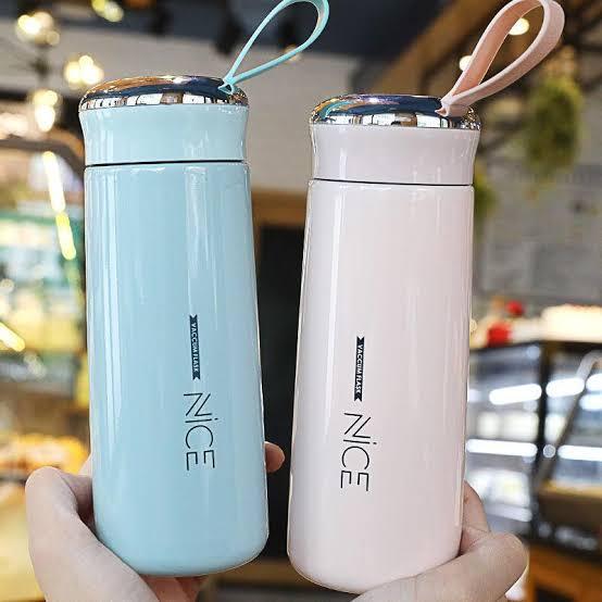 Nice Vacuum Hot/Cold Water Tea Coffee Flask 400ml (Random Color)
