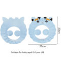 【Big-Sales】 Cute Cartoon Baby Shower Cap Bathing Protection Adjustable Hair Washing Hat Head Cap For Toddlers Kids Baby 0-6 Years.