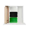Storage Box IKEA VARIERA, white 24 x 17 cm - kitchen rice grain cereal food dispenser cases container organizer. 