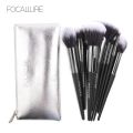 Focallure 10Pcs/Set Makeup Brushes Kit with Pouch. 