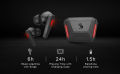 Bloody M70 True Wireless Gaming Earphones - Bluetooth 5.0 - Water Resistant - USB C Charging - For Mobile/Mobile Gaming - Red/Blue. 