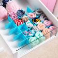 Drawer Divider Partition Storage Underwear Organizer Clapboard Socks DIY Grid Plastic Drawer size: 32.5 cm by 7 cm. 
