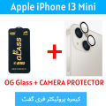 Apple iPhone 13 Mini OG Glass Front Screen Protector Edge To Edge Protection + 9h Flexible Back Camera Lens Protector. 