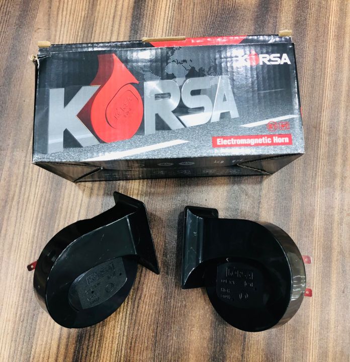 KORSA Snail Horn 60E For Car and bike 100% Original Horn - 12v - HIGH QUALITY HORN