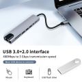 8 IN1 MULTI-PORT TYPE C TO USB C 4K HDMI ADAPTER USB 3.0 - 8 in 1 usb hub - Type c to 8 in 1 hub - Type c to different hubs - Type c to hubs. 