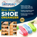 Shoe Slots Space Saver, Closet Shoe Slotz Organizer, Double Storage Rack Holder, Set Of 2, Multi Color. 