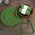 160g/Roll Lace Crochet Yarn Cotton Linen Thread Coarse Linen Thread Round Strand Hollow Cotton Yarn Thick DIY Hat Hand-woven. 