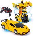 Transformation Car Toy Lamborghini Car Robot for Kids, RC Car One Button Transforms into Robot, Remote Control Transforming Robot for boy girl kids. 