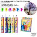 Color Smokee-Bombb Stick Dispenser Hand Held Air Party Smokes Assorted Colors, Colour Run Festival Parties Farewell Photoshoot, Artifical Smokees Powder Poppers Wedding Mehndi Celebration Smmoke Decoration Blue Green Yellow Pink Red Purple Party. 