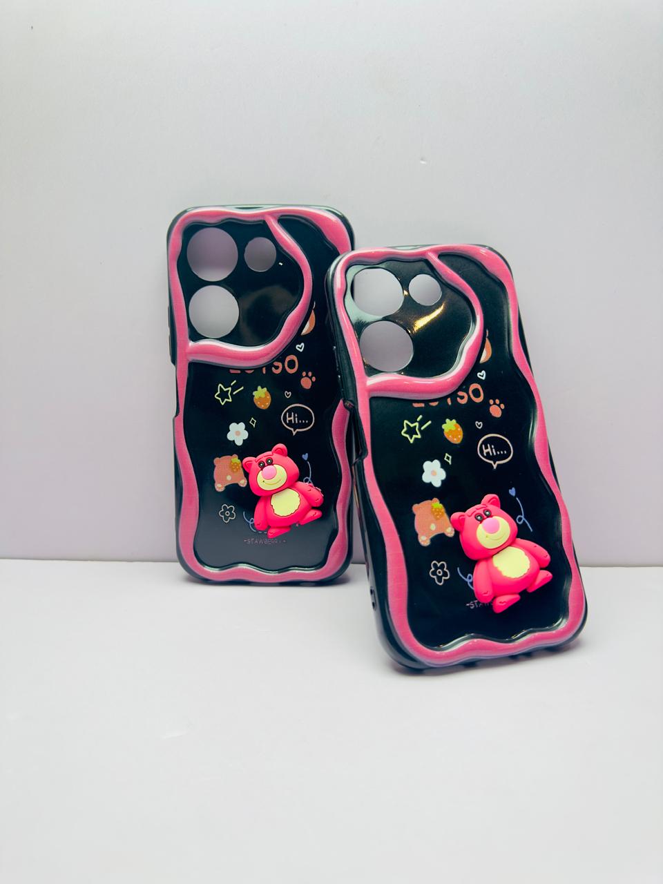 Lahore Mobile Case for Tecno Camon 20 / Camon 20 Pro Back Cover Colorful Wavy Phone Cases - Luxerey Back Cover - Creative Lovely 3D Doll -Girls Back Cover 7