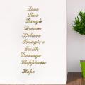 【DM bag factory Store】Wall Stickers Decals Silver Mirror Effect Word Art Stair Decals Home Decor. 