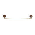 Nordic Wooden Brass Towel Rack Black Walnut Wall-mounted Storage Holder Bathroom Shelf Hooks Home Organizer Restaurant Decor. 