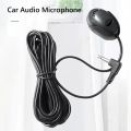 Car Audio Microphone 3.5mm External Mic for Car Vehicle Head Unit Bluetooth Enabled Stereo Radio for Car Vehicle Radio GPS. 