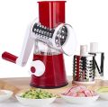 Manual Rotary Cheese Grater Slicer Multifunction Manual Vegetable Cutter Slicer Grinder. 