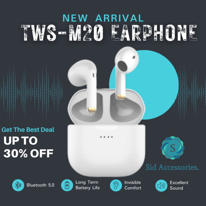 M20 Bluetooth ear buds wireless bluetooth gaming tws handfree for mobile