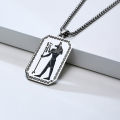 2023 Anubis Egyptian Hip Hop Man Trendy Stainless Steel Charm Jewelry Necklaces Man Anti Tarnish 2024. 