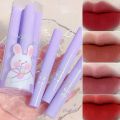6 Pcs1 Set MAGIC CASA Long Lasting Waterproof  Lip Glaze  Matte Velvet Lip Glaze  Naughty Rabbit Matte Velvet Lipstick Set for Women. 