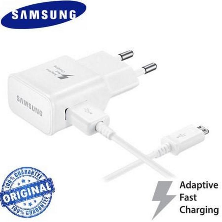 Galaxy S7 Adaptive Fast Charging Wall Charger Kit with Micro USB Cable, Compatible with Samsung Devices