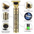 KiraNina Imported T9 Trimmer for Men USB Rechargeable Beard Hair Trimmer Machine with 4 Guide Combs, Brush & Data Cable Trimmer for Men Beard Hair Clipper Style. 