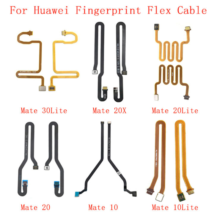 Fingerprint Sensor Home Button Flex Cable Ribbon For Huawei Mate 30Lite 20 20X 20Lite 10 10Pro 10Lite 9 P Smart Touch Sensor