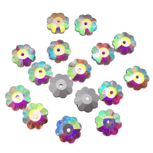 Top Picks for 6mm, 8mm, 10mm Middle Hole Plum Flower Button Beads - Gem Stones & Crystal Glass