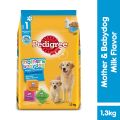 Pedigree Mother & Baby dog Milk Flavor Stage 1 Puppy Dry Dog Food 1.3KG. 