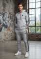 Adidas Men's Brown 3-Stripes Winter Zipper Tracksuit - Heavy Brush Fleece Inside - Warm Hooded Co-ord Set. 