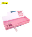 Calculator Geometry Box for girls, Fancy Geometry with calculator and magnetic buttons geometry box for girls. 