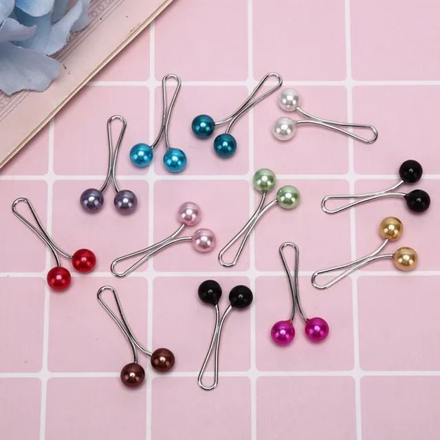 Imported Multi Color Hijab Clip Scarf Pins Clips Brooch For Women