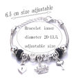 PQH KONG Jewellery Gelang Tangan Perempuan Lelaki 925 Sterling Silver Bracelet for Women Adjustable Fashion Crown Jewelry Crystal Charm Bracelet Bangle Pulseras Mujer Bracelets Malaysia Ready Stock. 