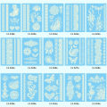 JM Newest Design White Henna Ink Lace Temporary Flash Tattoo Inspired Sticker Decal. 