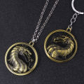 Game Mortal Kombat Keychain Metal Alloy Animal Dragon Key Ring Holder Chaveiro Gift for Men Car Key Accessories. 