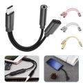 Splitter For Type C To 3.5mm Audio Type C Charging Audio Earphone Charger Adapters For Xiaomi Mobile Phone Accessories TXTB1. 