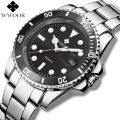 WWOOR brand fashion business, luxury, 30ATM waterproof, with date, quartz men's watch. 