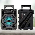 Sixonic GTS 1637 / 1638 Portable Rechargeable Wireless Bluetooth Speaker with Microphone – Best for Small Gatherings High Quality Stereo Sound, Big Woofer Mp3 Speaker FM Radio USB Memory Card Supported. 