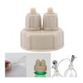 2Pcs Aquarium DIY CO2 System Kit Generator Bottle Cap Quick Screw Cap. 
