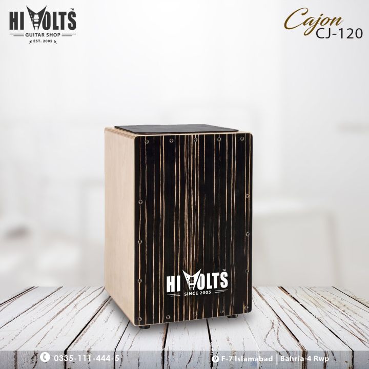 HI VOLTS Cajon Box  - CJ120 Zebra