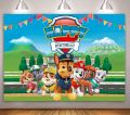 Paw patrol Birthday Backdrop / PAW PATROL theme / panaflex / party supplies. 