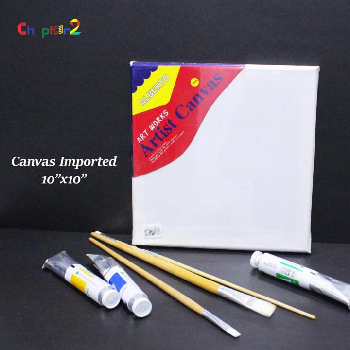 Alberto Canvas Imported 10 x 10 Size canvas Pack Of 3 canvas board