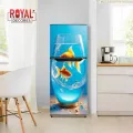 Royal Golden Shade Decorative Fridge Stickers, Door Wrap, Self-adhesive PVC by Royal Decore. 
