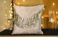 Kawish Home - Luxury Handmade Golden Wing- 100% Velvet Cushion Covers - 16 x 16 inches - Sofa Cushion Pillow. 