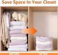 Cube Vacuum Bag Space Saver Organizer Compression Vacuum Sealer Storage Bags for Quilts Clothes 4 Corner Air Exhaust. 