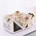 Dustproof Microwave Oven Cover with Dual Storage Pockets – Protective Fabric Sleeve (85×35 cm). 