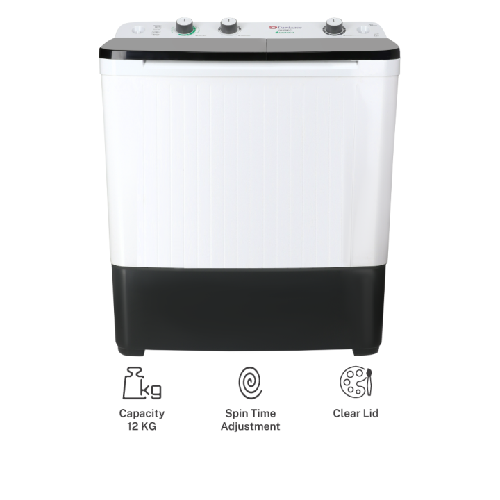 Dawlance 12 kg Twin Tub Washing Machine Semi Automatic DW 10500 C White Color