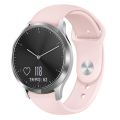For Garmin Vivoactive 3 / Vivomove HR Solid Color Reverse Buckle Silicone Watch Band, Size: Large Size(Black). 